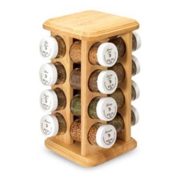Masala Jars With Wooden Stand